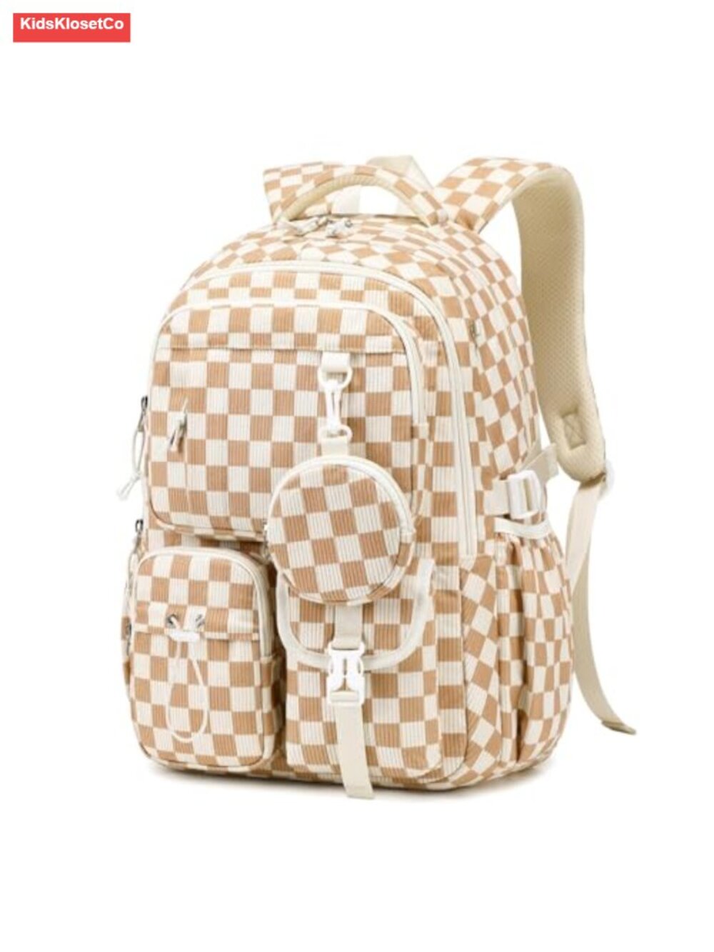 Corduroy Kids Backpack School Bag with Padded Straps, Laptop Compartment